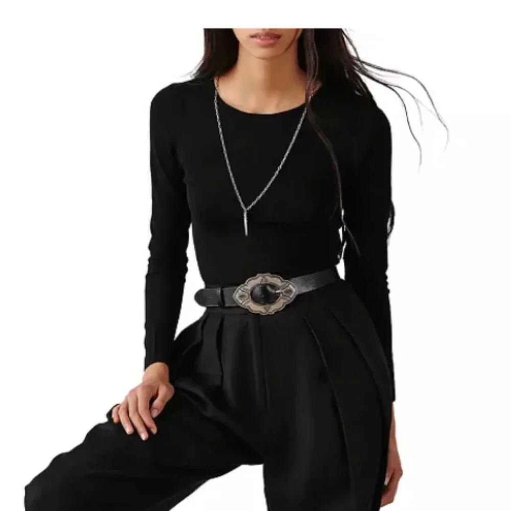 NWT ba&sh Black Ray Cutout Sweater